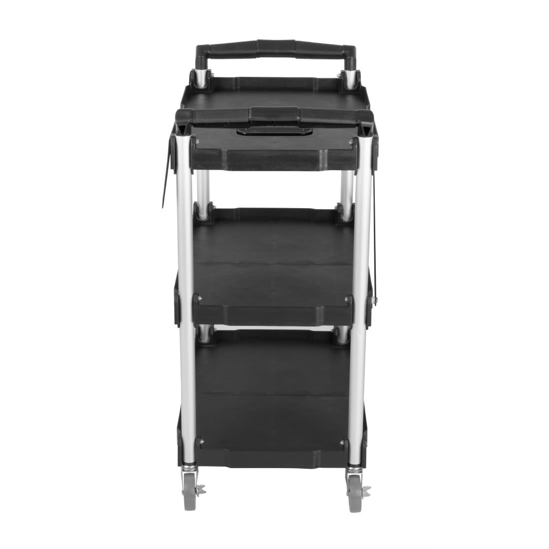 Vogue 3 Tier PP Folding Trolley Black - 835x645x405mm CK113