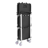 Vogue 3 Tier PP Folding Trolley Black - 835x645x405mm CK113