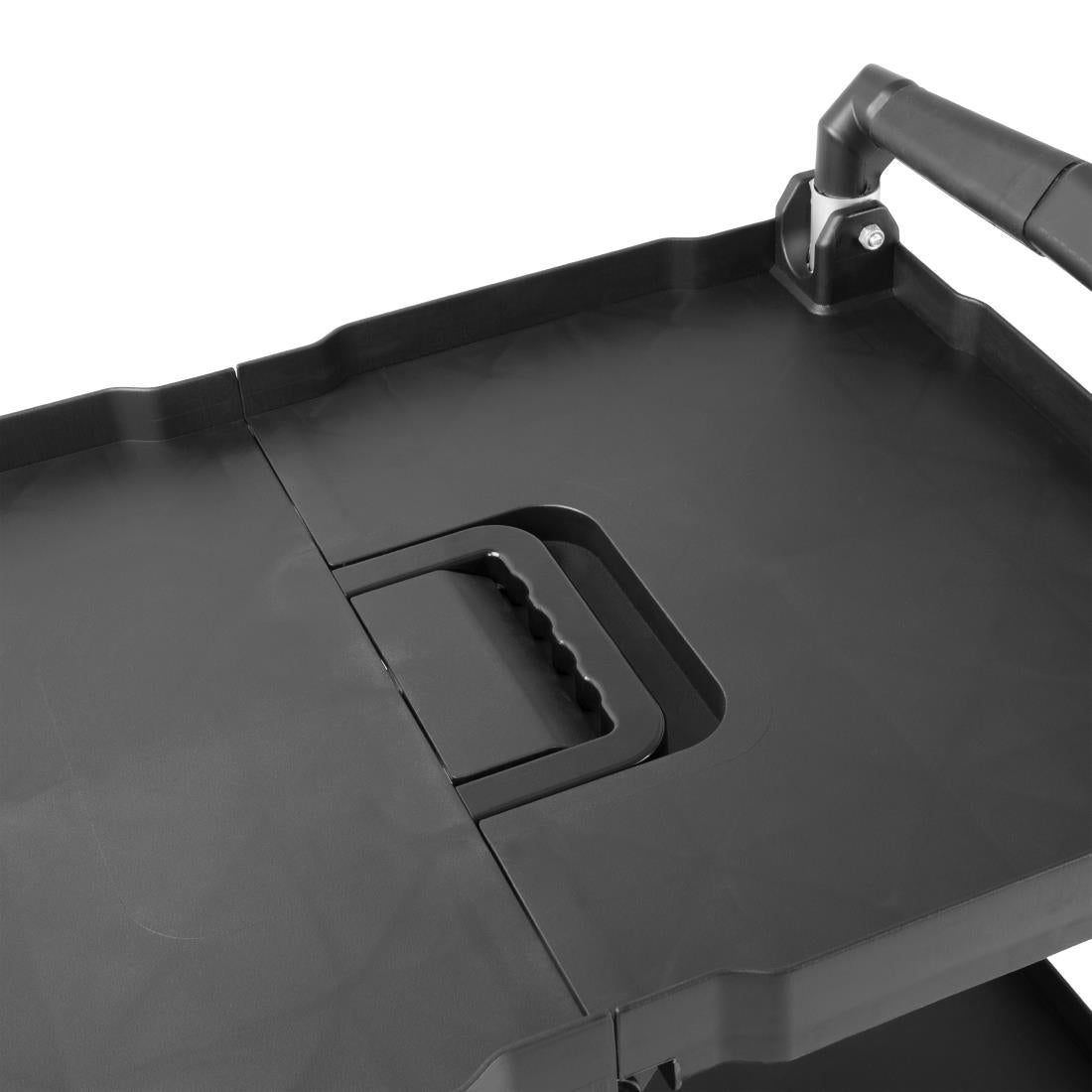 Vogue 3 Tier PP Folding Trolley Black - 835x645x405mm CK113