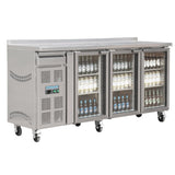 Polar U-Series Premium Bar Fridge 3 Door St/St 543Ltr