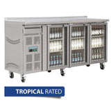 Polar U-Series Premium Bar Fridge 3 Door St/St 543Ltr
