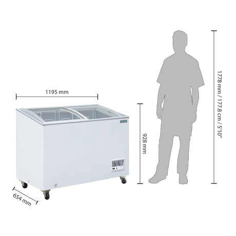 Polar G-Series Display Chest Freezer - 270Ltr GM499-A