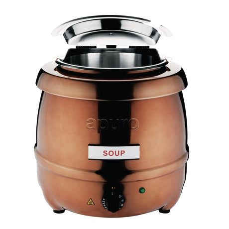 Apuro Copper Finish Soup Kettle - 10Ltr CP851-A