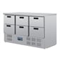 Polar G-Series Refrigerated Prep Counter Six Drawer