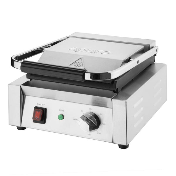 Apuro Bistro Contact Grill - Single Flat Plate CU601-A