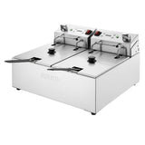 Apuro Double Electric Fryer with Timer 2x5Ltr