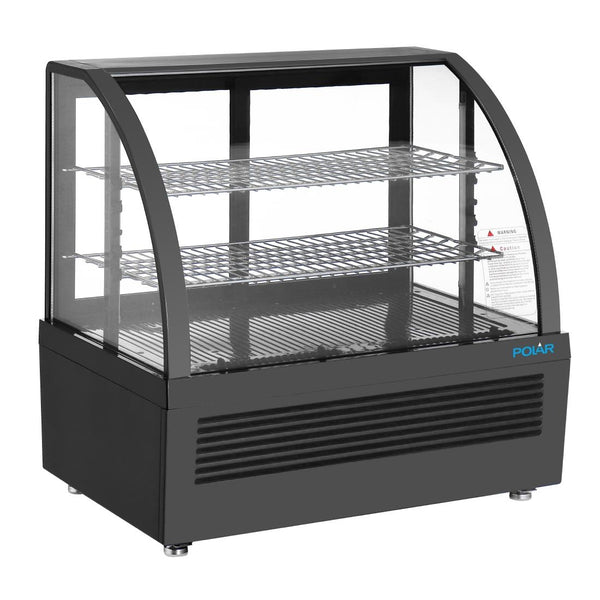 Polar C-Series Countertop Display Fridge Black - 100Ltr CU636-A