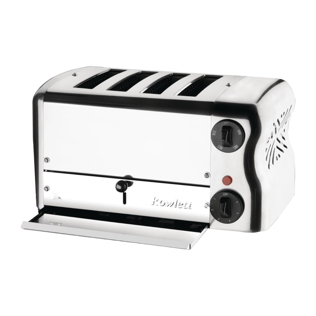 Rowlett Esprit 4 Slot Toaster Chrome with Elements & Sandwich Cage CH181-A