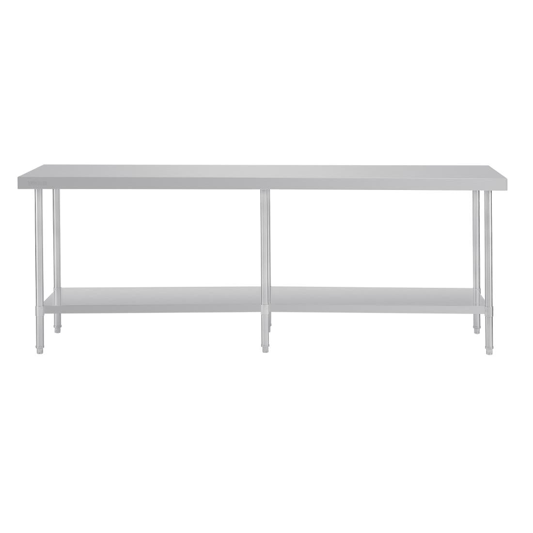 Vogue Premium 304  Stainless Steel Table - 2400x600x900mm DA333