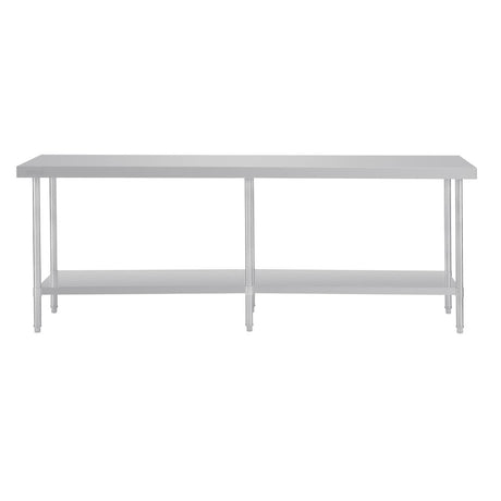 Vogue Premium 304  Stainless Steel Table - 2400x600x900mm DA333