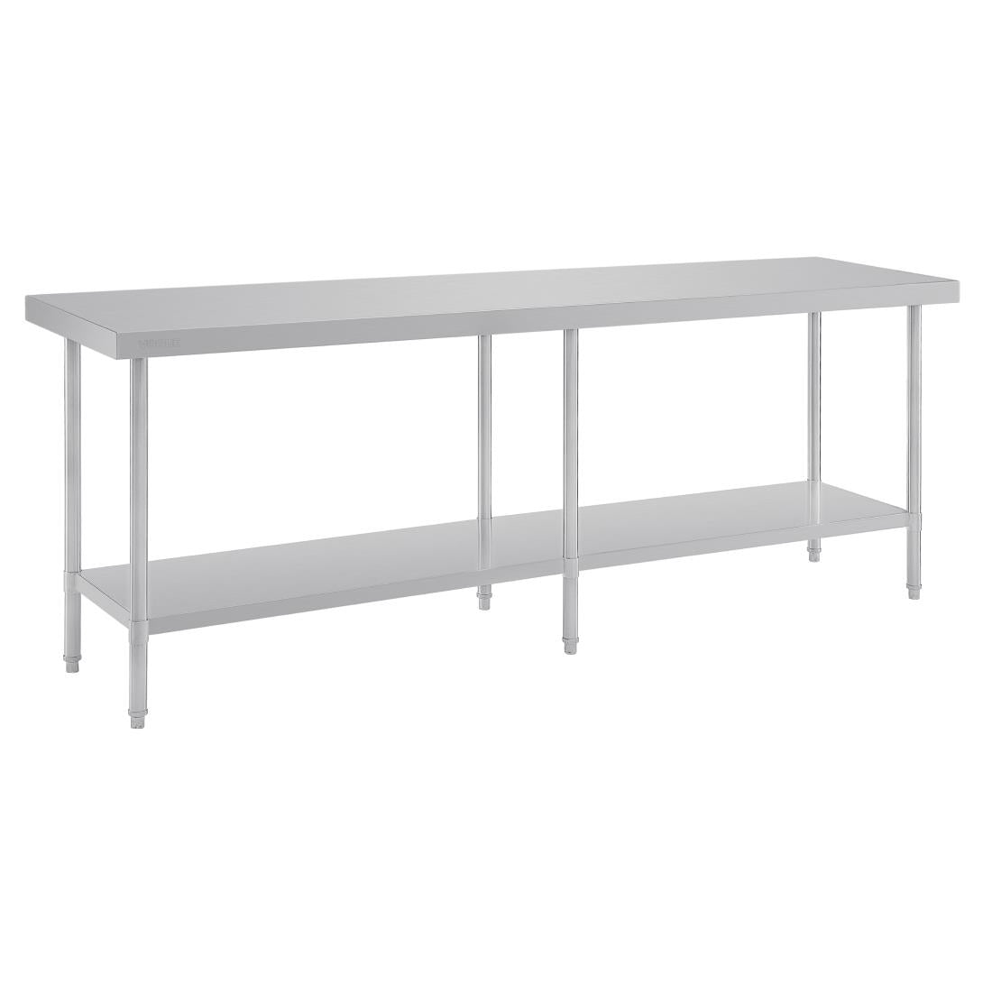 Vogue Premium 304  Stainless Steel Table - 2400x600x900mm DA333