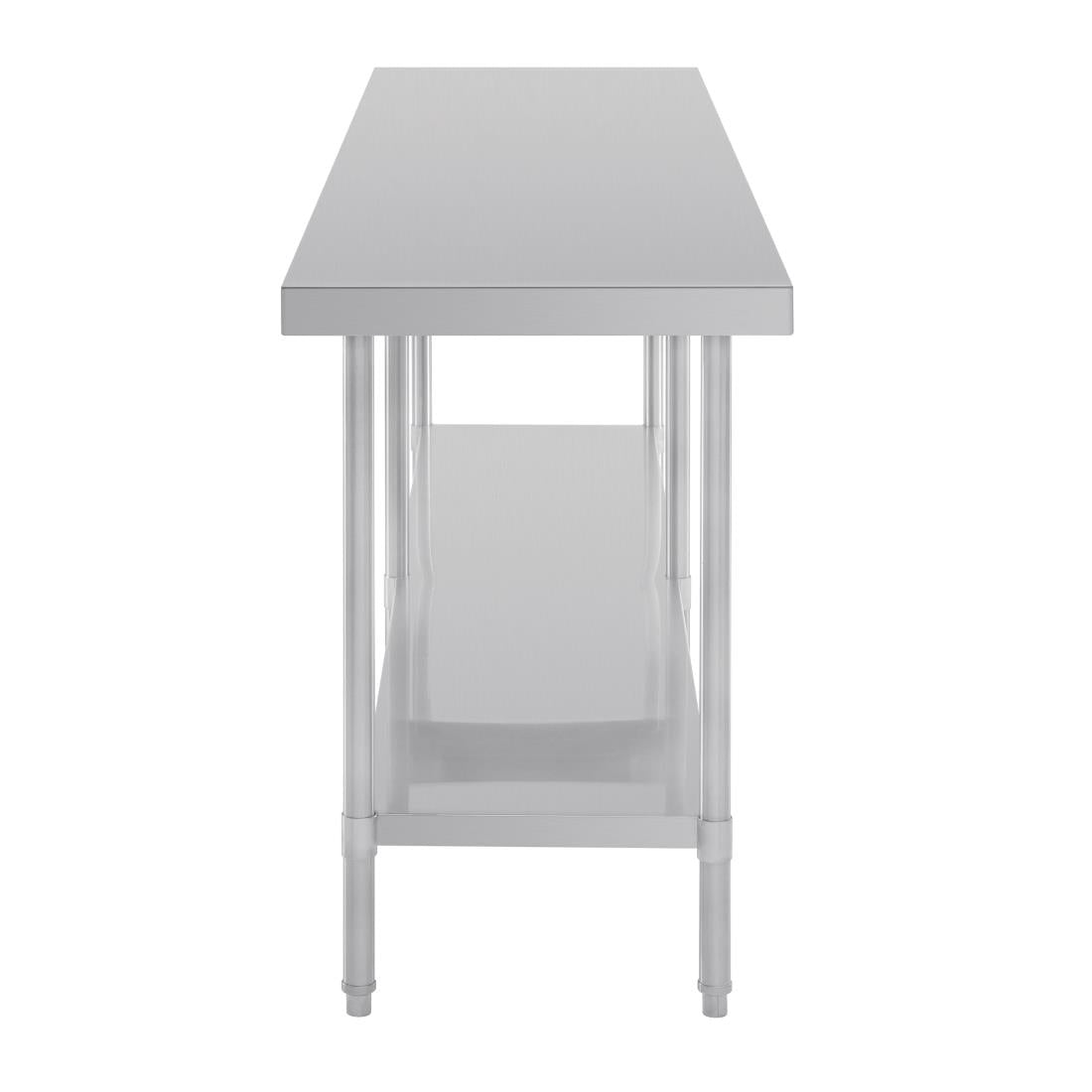 Vogue Premium 304  Stainless Steel Table - 2400x600x900mm DA333