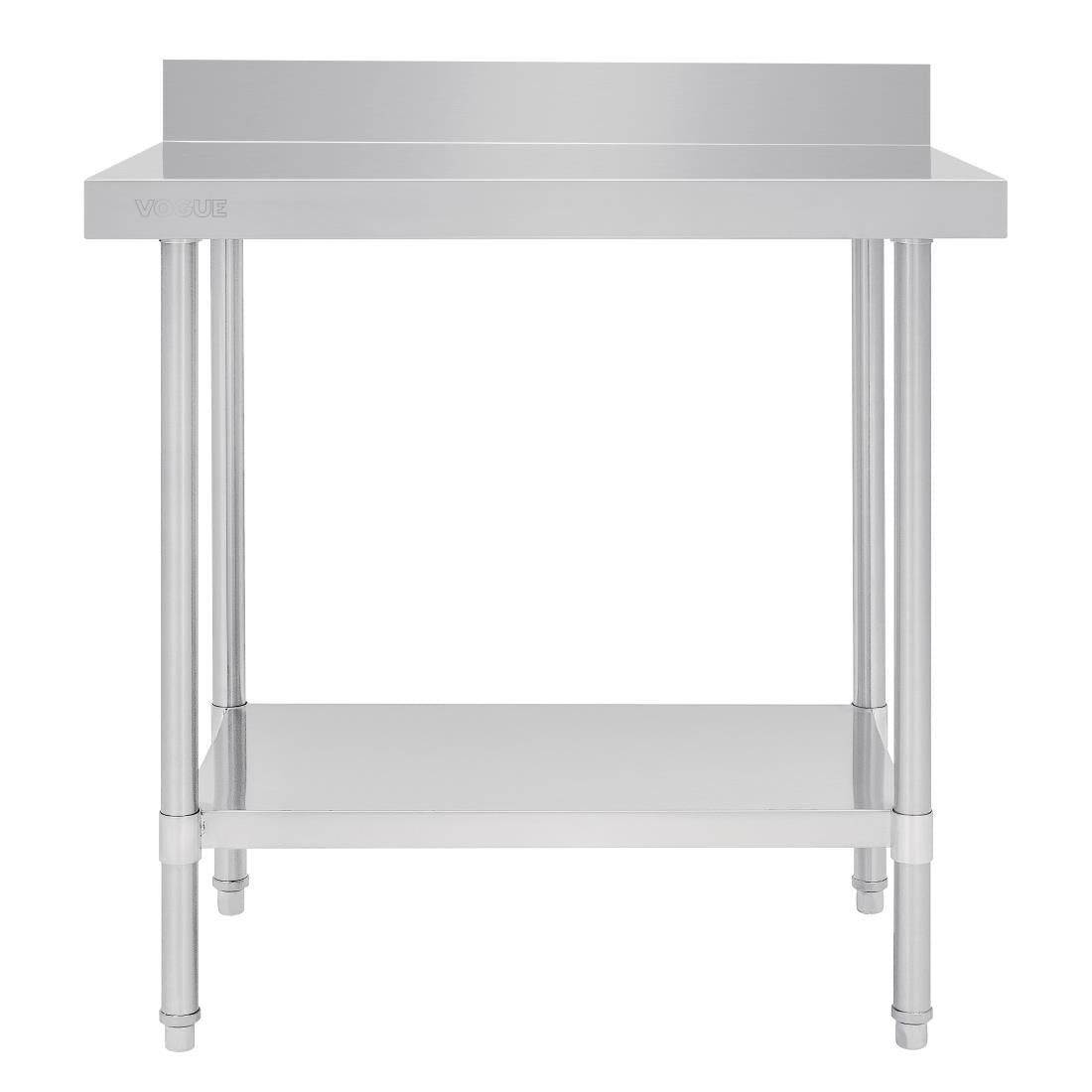 Vogue Premium 304  Stainless Steel Table with Upstand - 900x600x900mm DA338