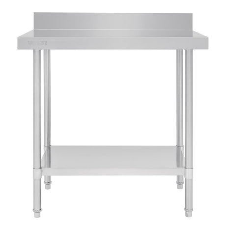 Vogue Premium 304  Stainless Steel Table with Upstand - 900x600x900mm DA338