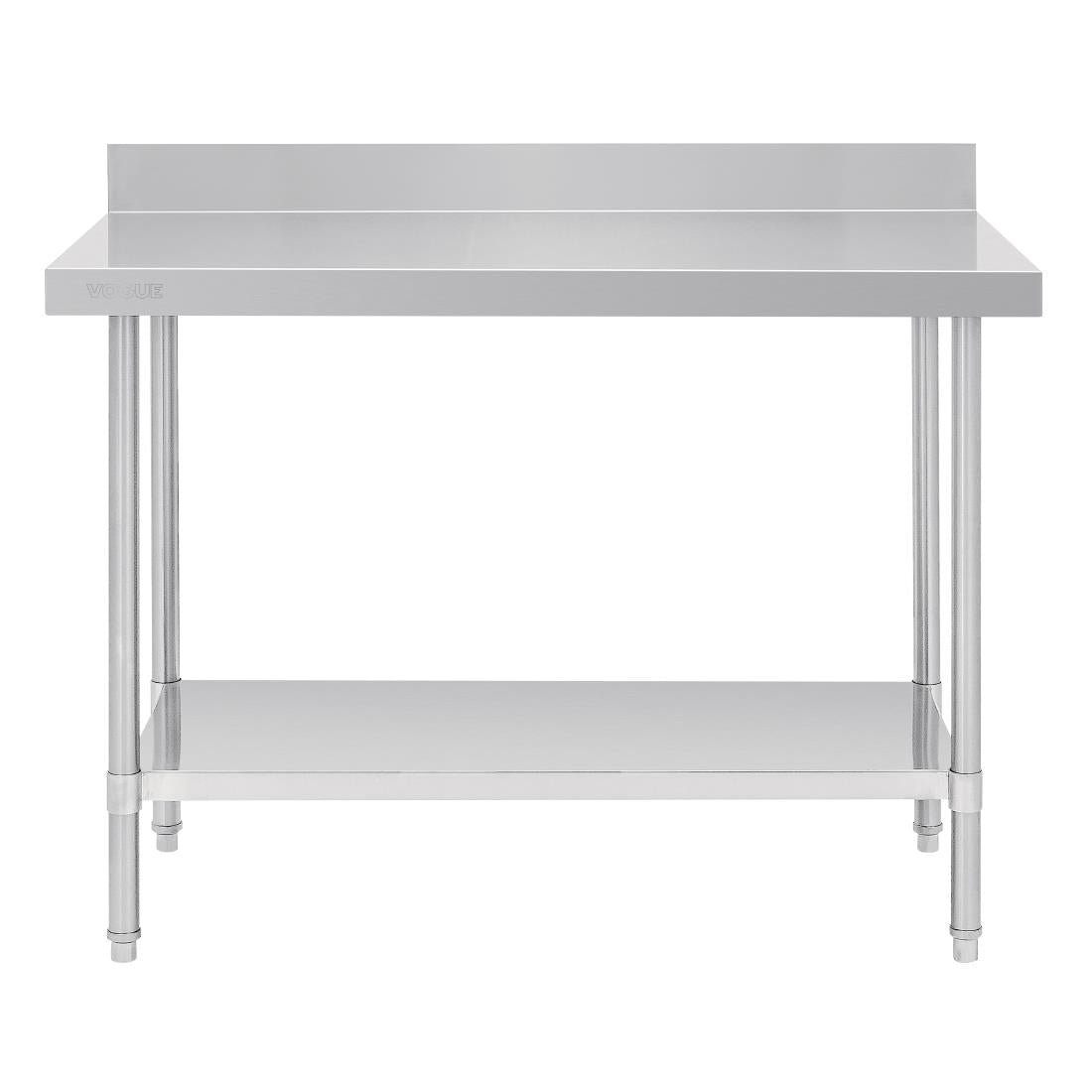 Vogue Premium 304  Stainless Steel Table with Upstand - 1200x600x900mm DA339