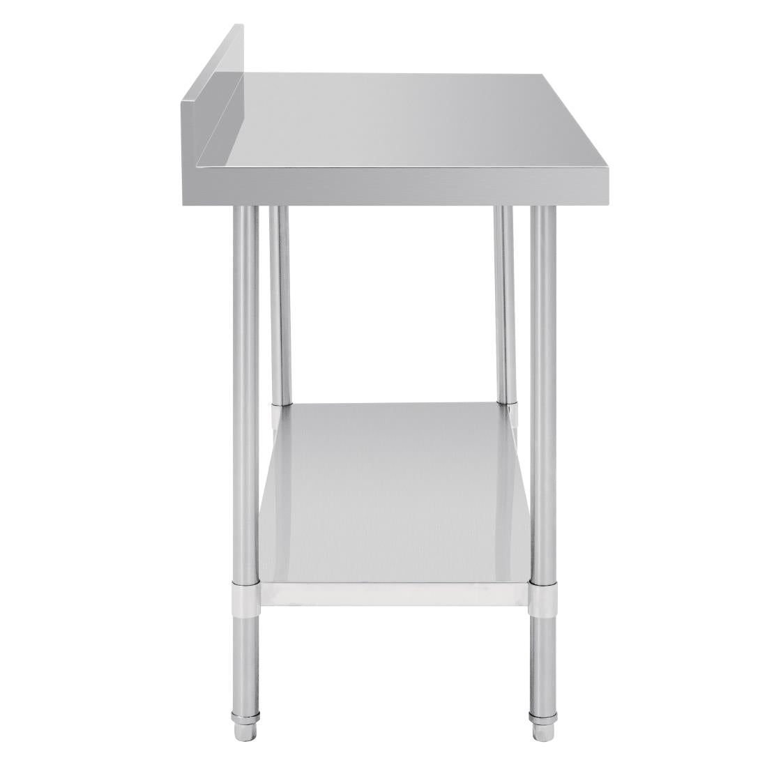 Vogue Premium 304  Stainless Steel Table with Upstand - 1200x600x900mm DA339