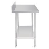 Vogue Premium 304  Stainless Steel Table with Upstand - 1200x600x900mm DA339