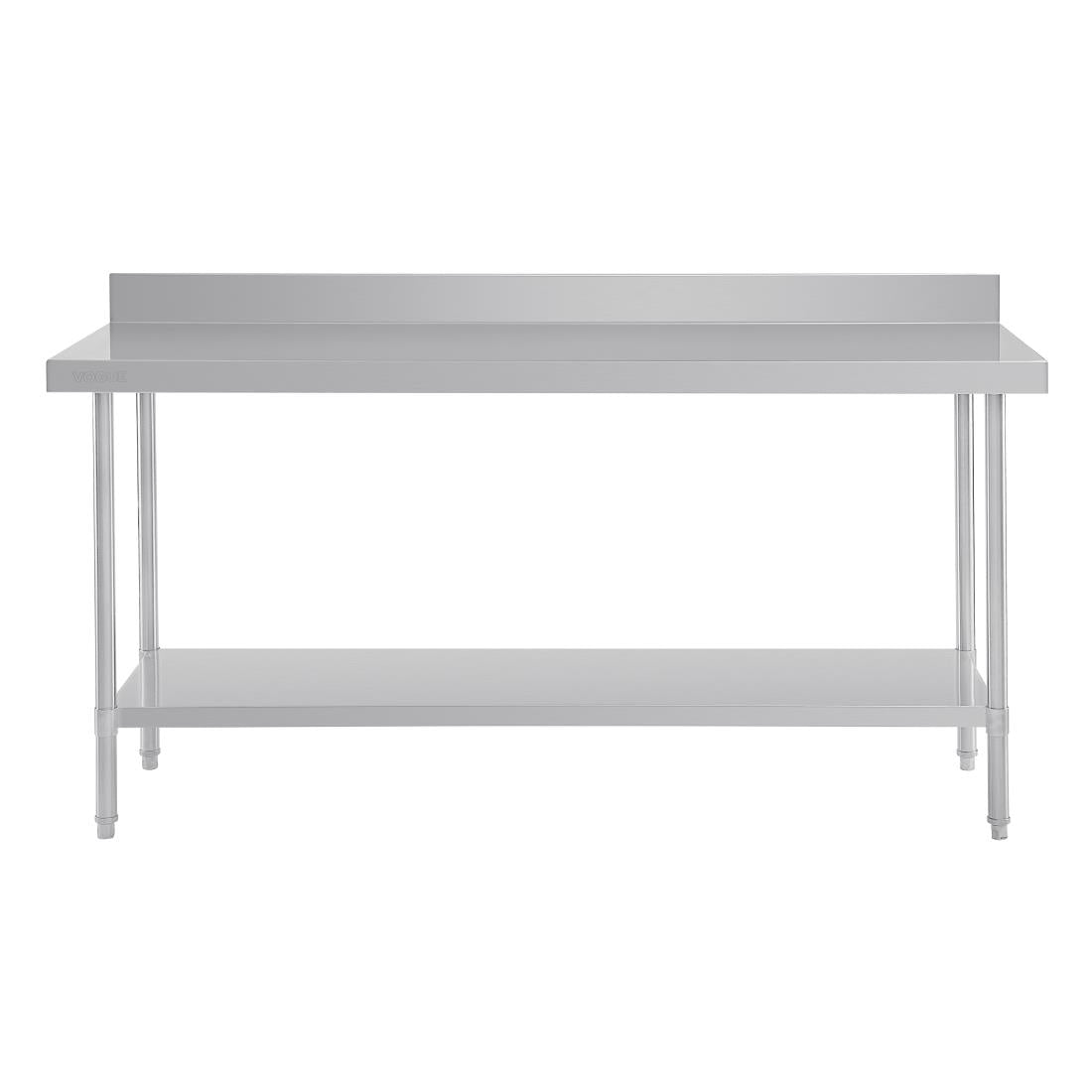 Vogue Premium 304  Stainless Steel Table with Upstand - 1500x600x900mm DA340