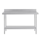Vogue Premium 304  Stainless Steel Table with Upstand - 1800x600x900mm DA341