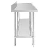 Vogue Premium 304  Stainless Steel Table with Upstand - 2400x600x900mm DA343