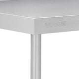 Vogue Premium 304  Stainless Steel Table with Upstand - 2400x600x900mm DA343