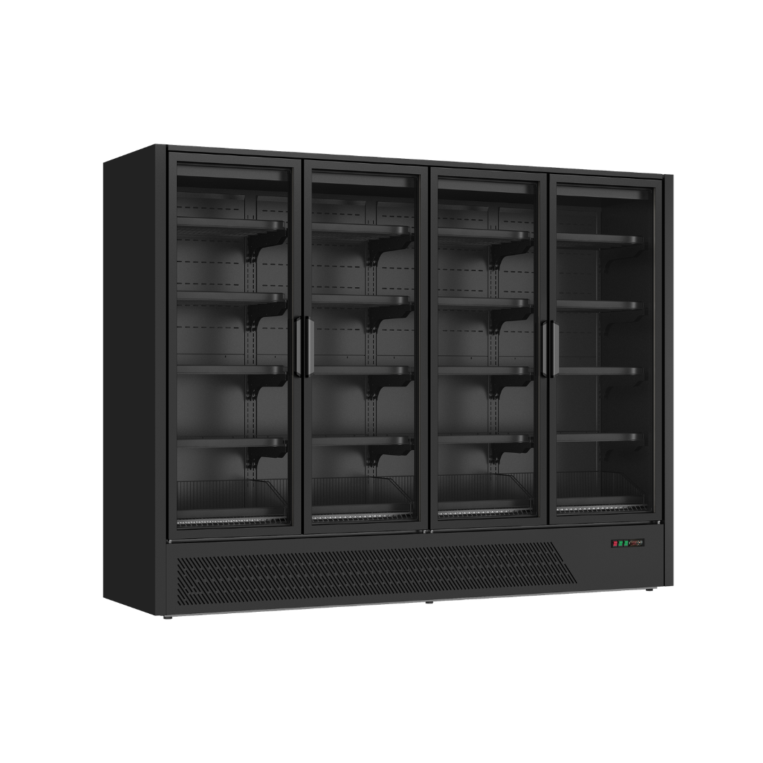 Thermaster 4 Aluminium-Framed Glass Door Multideck Display Freezer DC-250BT - Whisk Hospitality - DC-250BT