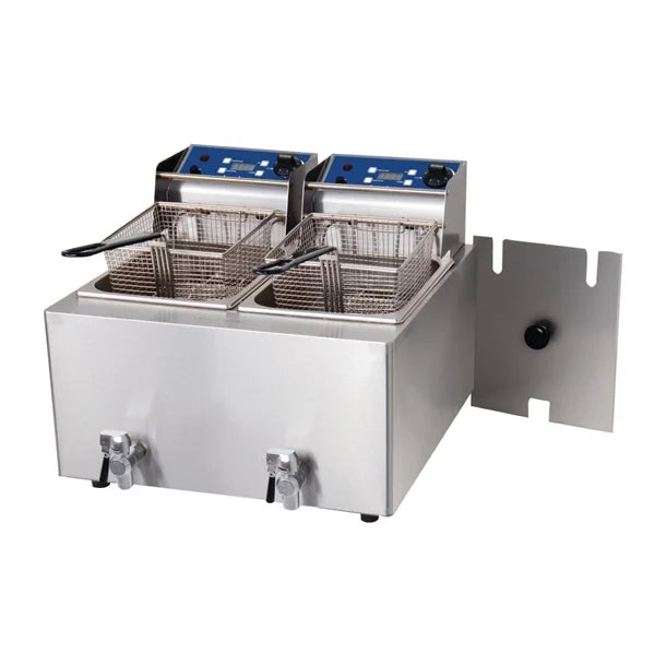 Birko Benchtop Fryer - 8Ltr Twin 15Amp