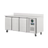 Polar U-Series Triple Door Counter Freezer with Upstand 417Ltr DL917-A