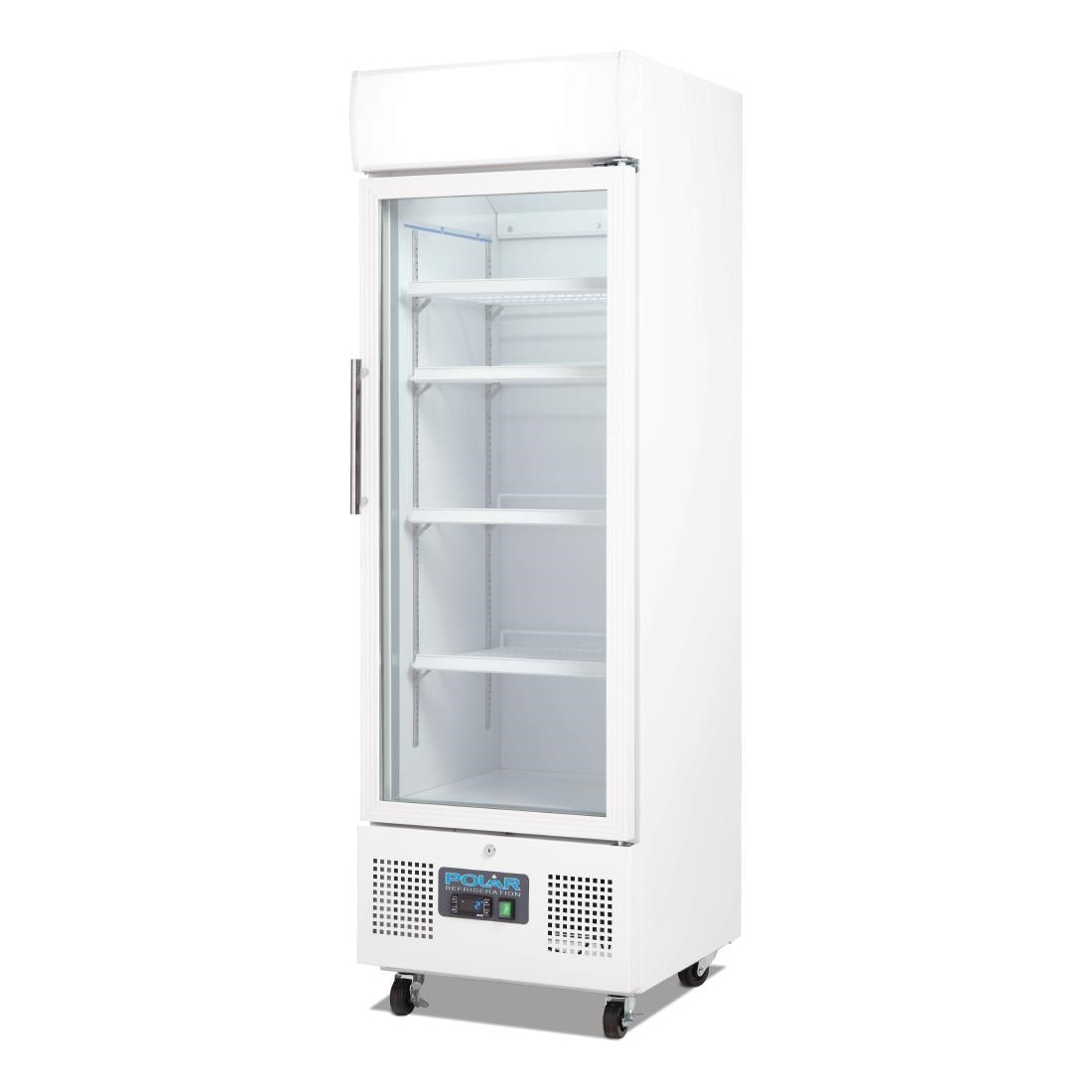 Polar G-Series Upright Display Fridge 218Ltr White DM075-A