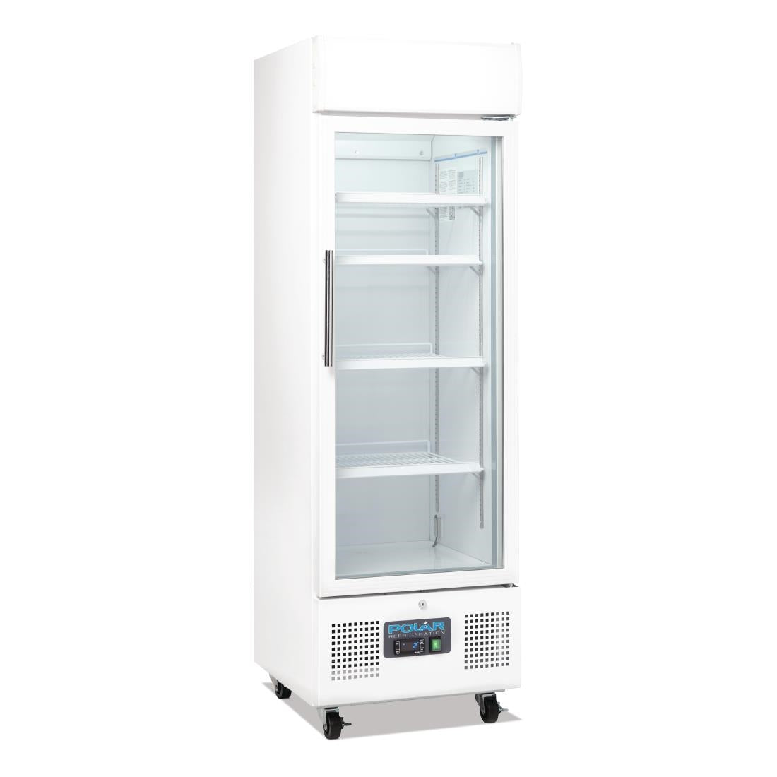 Polar G-Series Upright Display Fridge 218Ltr White DM075-A