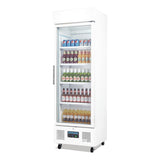 Polar G-Series Upright Display Fridge White - 350Ltr DM076-A