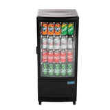 Polar C-Series Curved Door Countertop Black Display Fridge â€“ 86L - CX574-A
