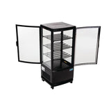 Polar C-Series Curved Door Countertop Black Display Fridge â€“ 86L - CX574-A