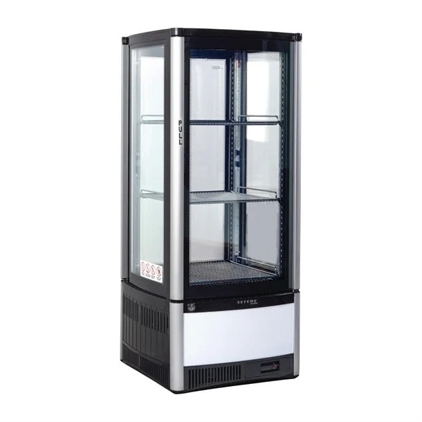 Skope Serene Four Glass Sided Chiller Black