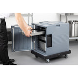 Vogue Thermo-Box 600 Front Loading Box Black for GN Pan Size - 465x610x630mm DX993