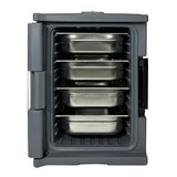 Vogue Thermo-Box 600 Front Loading Box Black for GN Pan Size - 465x610x630mm DX993