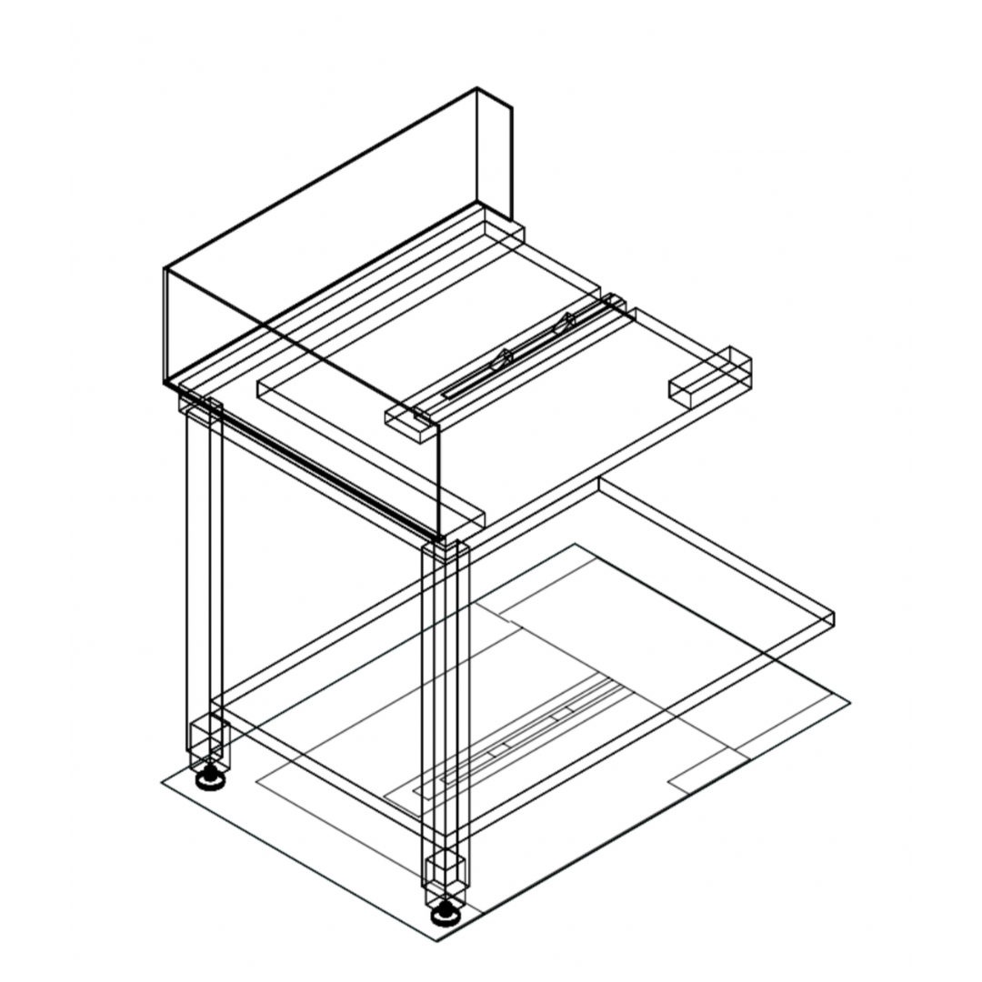 Stainless Steel Corner Bench 