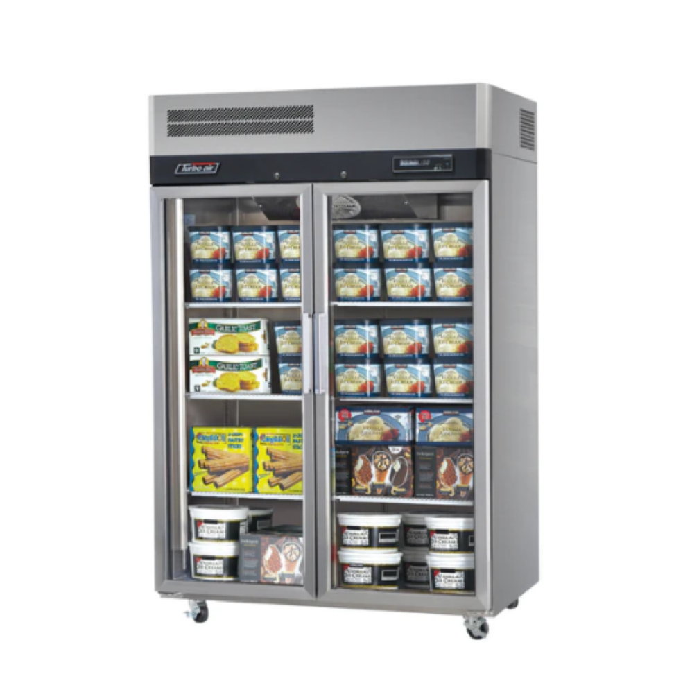 Turbo Air 2 Glass Door Upright Display Freezer 1215L KF45-2G-N - Whisk Hospitality - KF45-2G-N