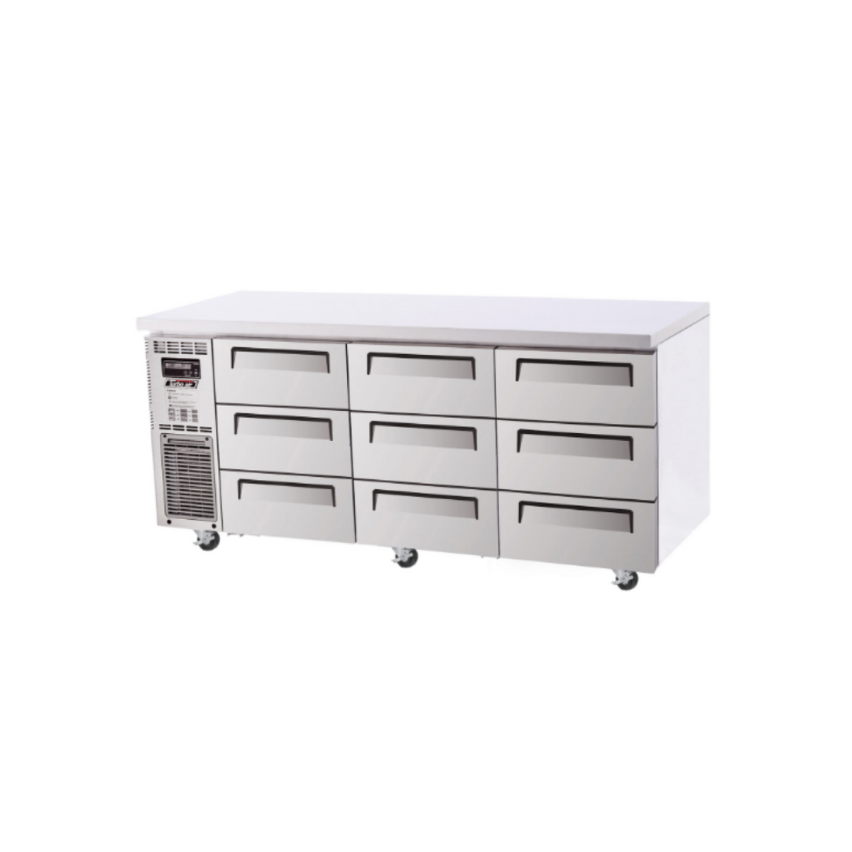 Turbo Air 9 Drawer Undercounter Fridge 1800mm KUR18-3D-9-N - Whisk Hospitality - KUR18-3D-9-N