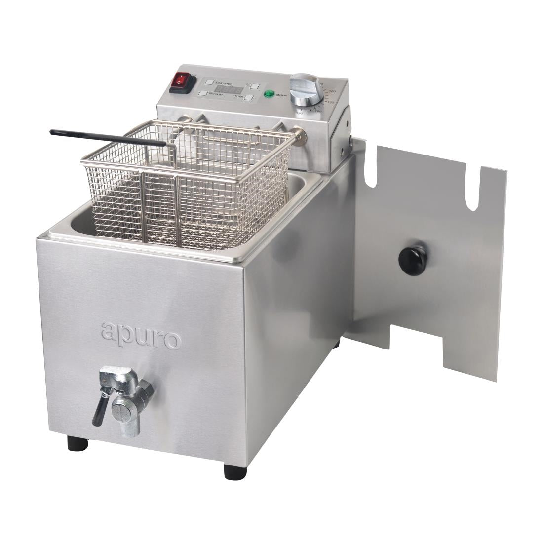 Apuro Single Fryer - 1x8Ltr 2.9kW with Timer FC374-A