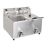 Apuro Double Fryer - 2x8Ltr 2.9kW with Timer FC375-A