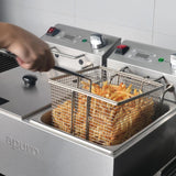 Apuro Double Fryer - 2x5Ltr 2x2.2kW FS499-A