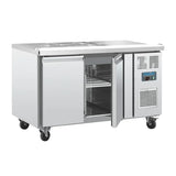 Polar 2 Door Counter Fridge