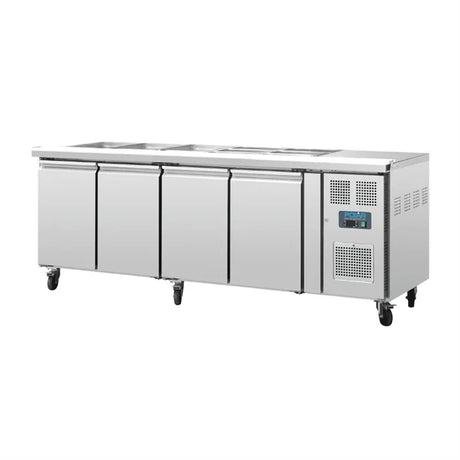 Polar 4 Door Counter Fridge