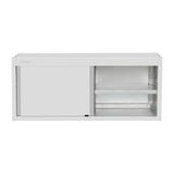 Vogue Wall Cupboard Stainless Steel - 650x1500x400mm FU582