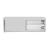 Vogue Wall Cupboard Stainless Steel - 650x1800x400mm FU583