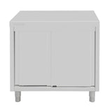 Vogue Standing Floor Cupboard Stainless Steel - 900x- 900x600mm FU584