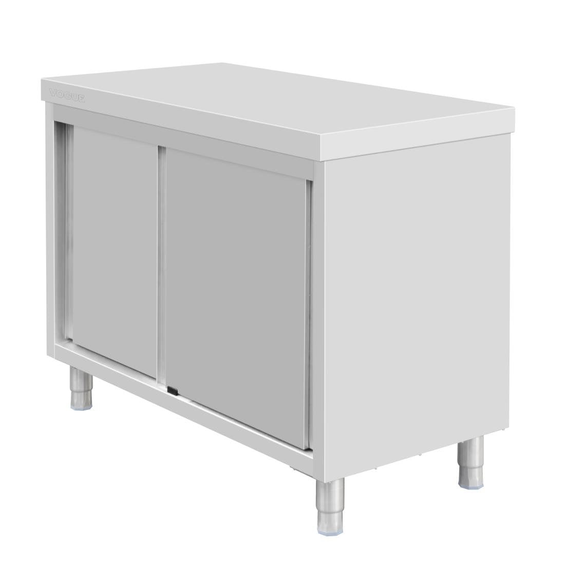 Vogue Standing Floor Cupboard Stainless Steel - 900x1200x600mm FU585