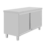 Vogue Standing Floor Cupboard Stainless Steel - 900x1500x600mm FU586