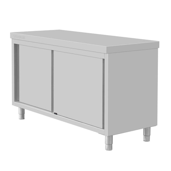 Vogue Standing Floor Cupboard Stainless Steel - 900x1500x600mm FU586